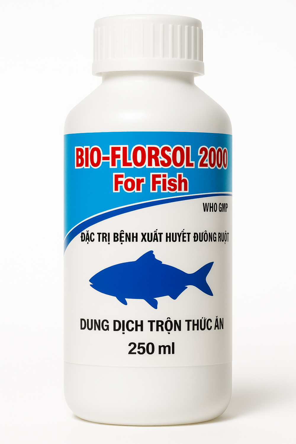 BIO-FLORSOL 2000 For Fish  Dung dịch trộn thức ăn – đặc trị xuất huyết đường ruột cho cá (WHO-GMP)