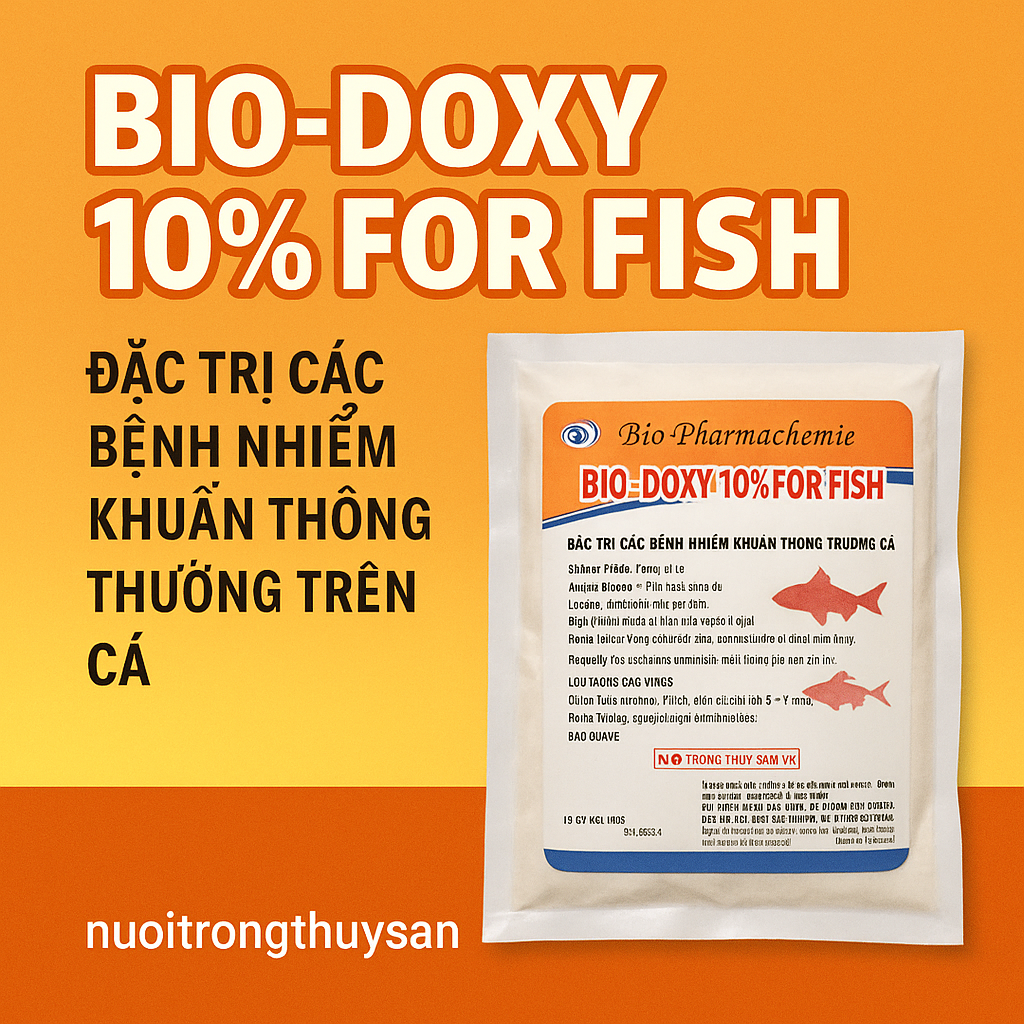 BIO-DOXY 10% FOR FISH – Kháng sinh Doxycycline cho thủy sản